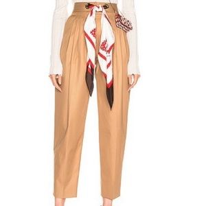 Burberry silk scarf trousers. Size 0